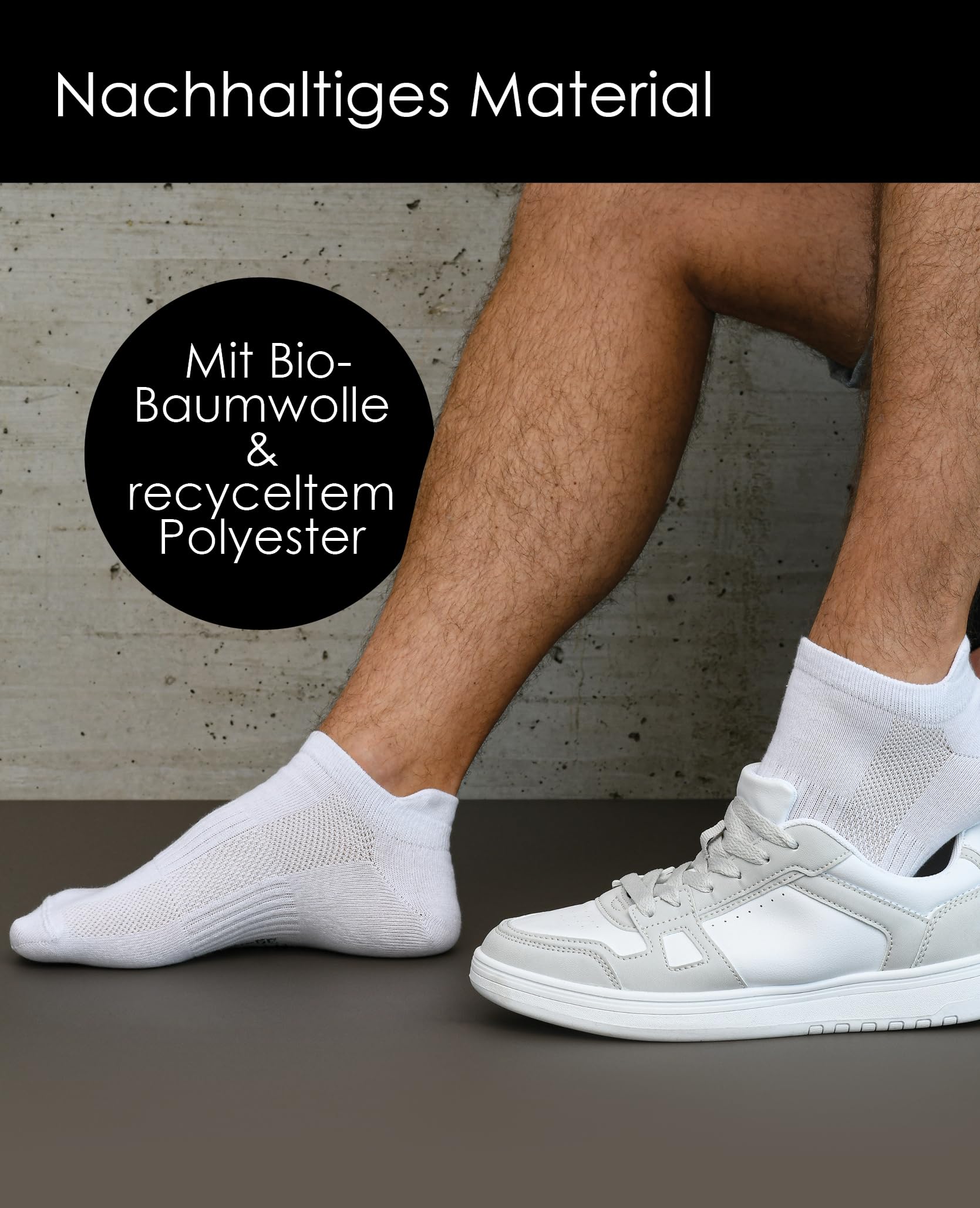 NYME Skarpety do sneakersów Premium z bawełny organicznej - męskie i damskie - opakowanie 6 i 10 szt. - stopki - krótkie oddychające skarpety - idealne do uprawiania sportu i rekreacji - rozm. 35-50