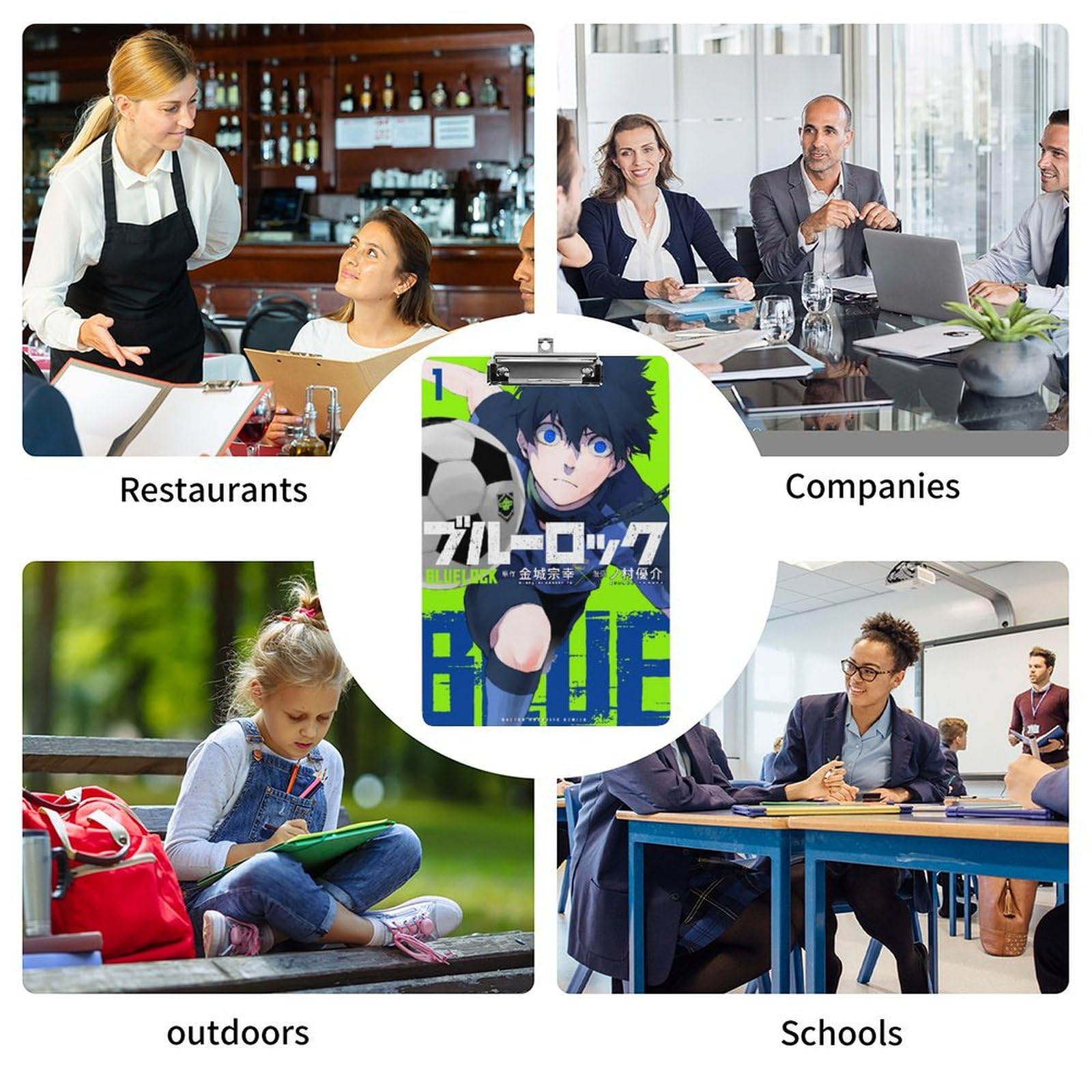 Amazon.co.jp: ブルーロック バインダー アニメ 伝票バインダー 多機能