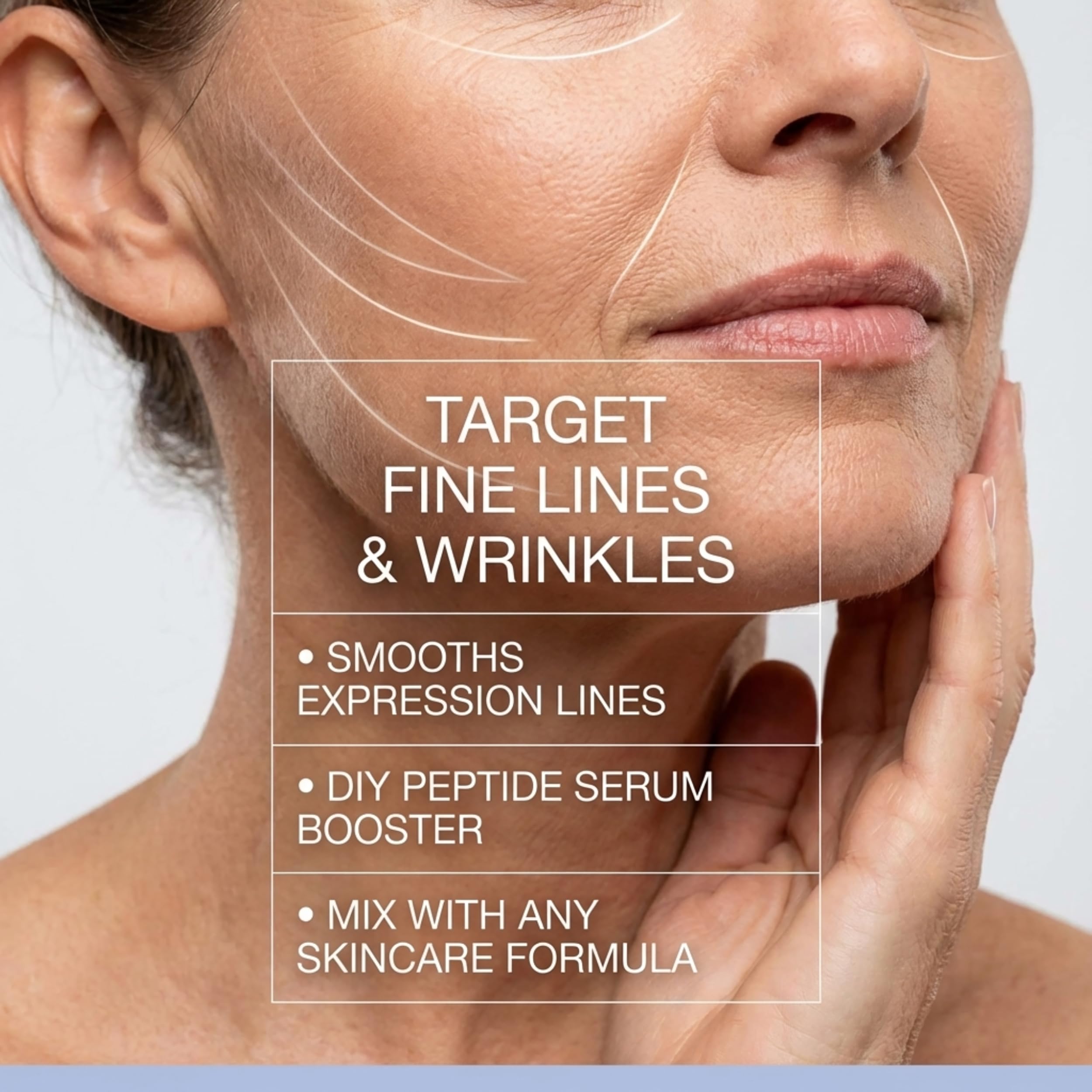 Snap-8 Peptide Serum 10% for DIY Skincare, Unscented, Water-Soluble