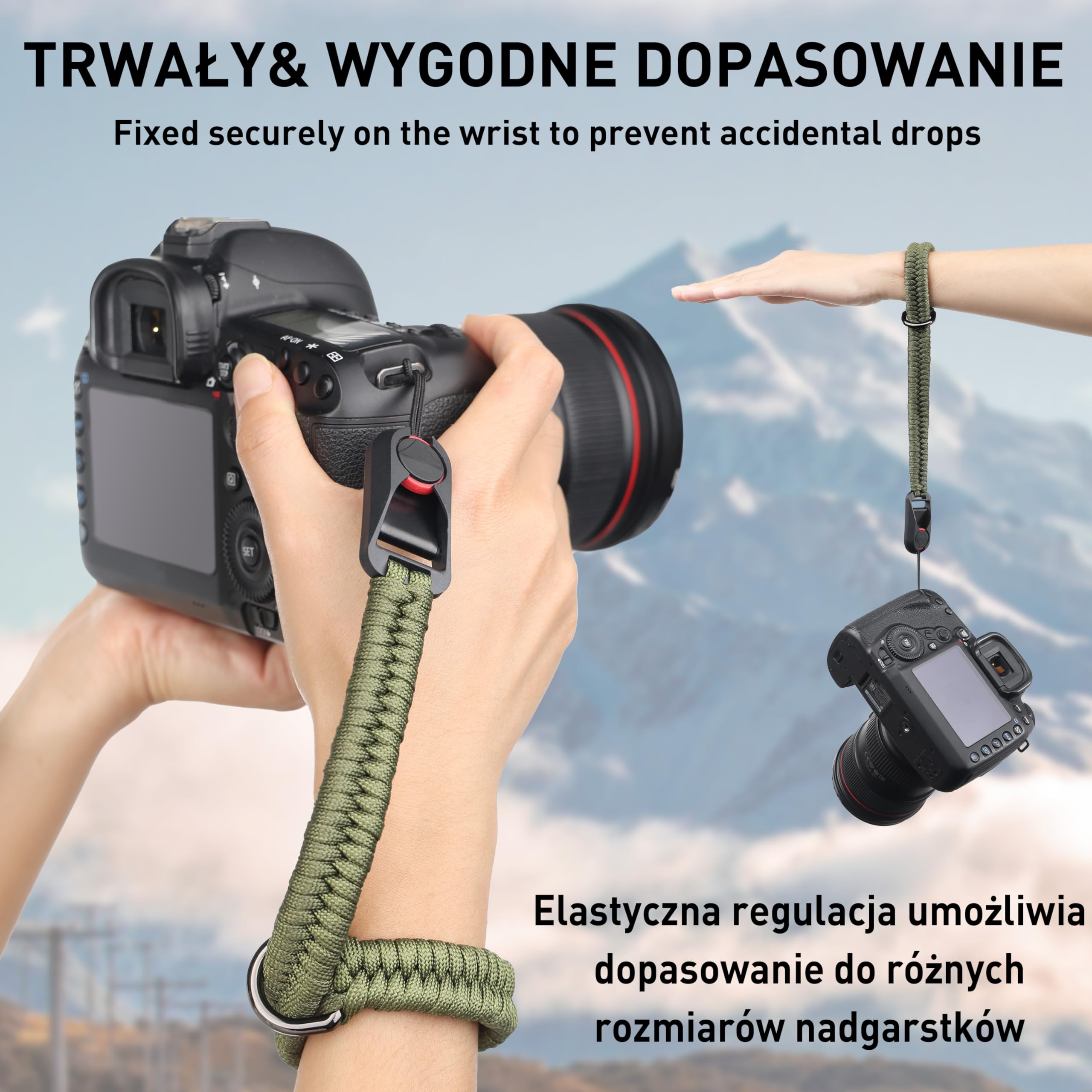 Pasek na nadgarstek do aparatu Sunya, Szybkozdejmowalny pasek do aparatu fotograficznego