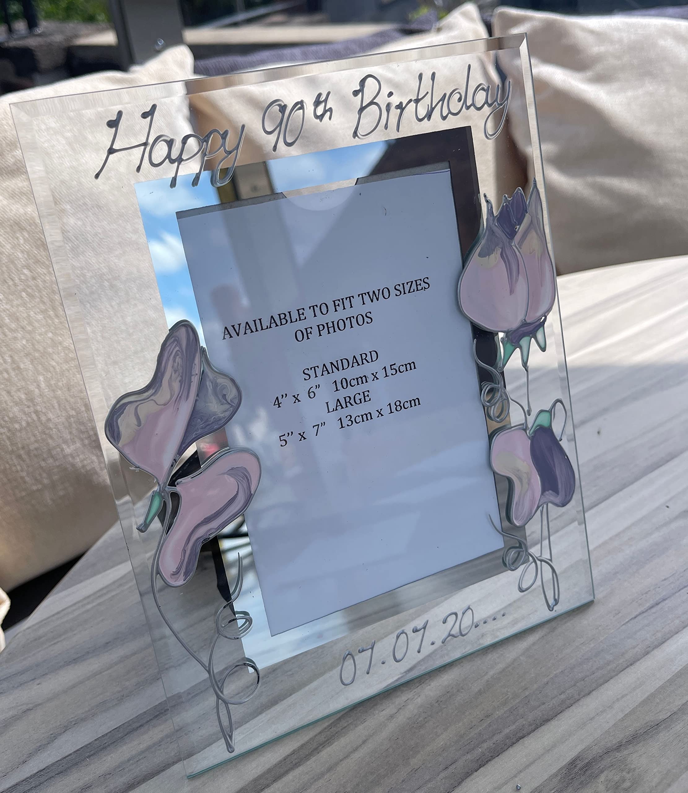 Personalised 90th Birthday Gift Frame Swt Pea (port) MAXIMUM CHARACTERS 15