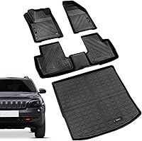Vista 12 de Vanseno Alfombrillas de carga para Jeep Wrangler JK 2007-2018 de 2 puertas, alfombrillas traseras para maletero de automóvil, accesorios para todo