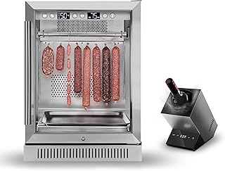 Cobalance Dry Aging fridge for Steak, Dry Age freezer for T-Bone,Chicken, Ham& Cheese up to 66lbs, 24“ Commercial Meat Ager Refrigerator, Perfect for Salami, Tender Aged Beef and Game in 21-46 Days