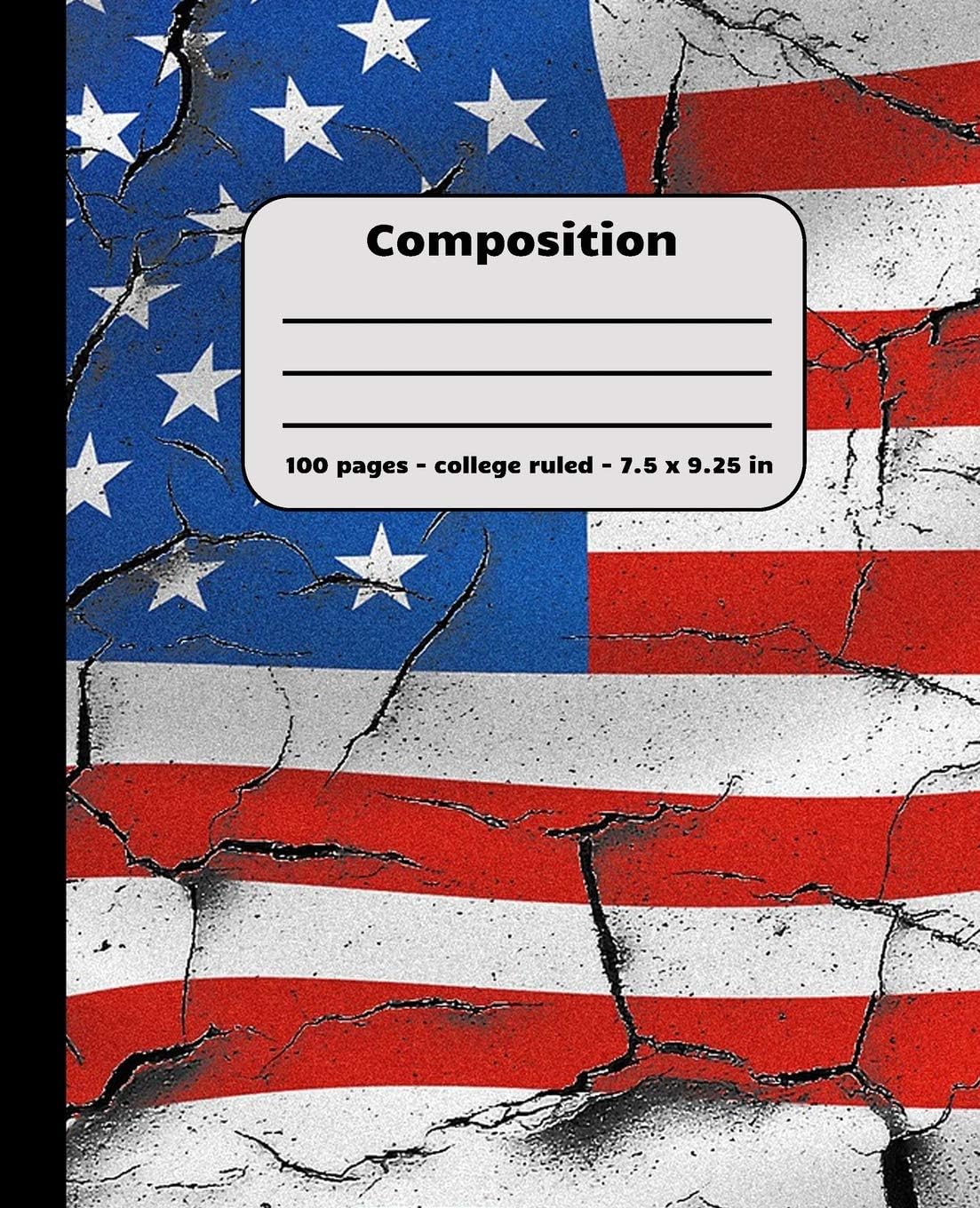 Composition: 100 pages college ruled 7.5 x 9.25 in