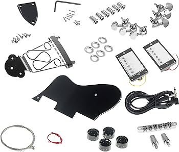 Solo ES Style DIY Guitar Kit, Maple Body, Flamed Maple Top