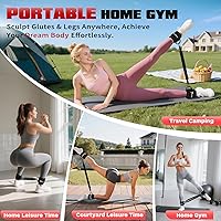 Vista 7 de Bandas de resistencia para tobillos con puños, equipo de entrenamiento para piernas y glúteos, bandas de resistencia con correas de tobillo