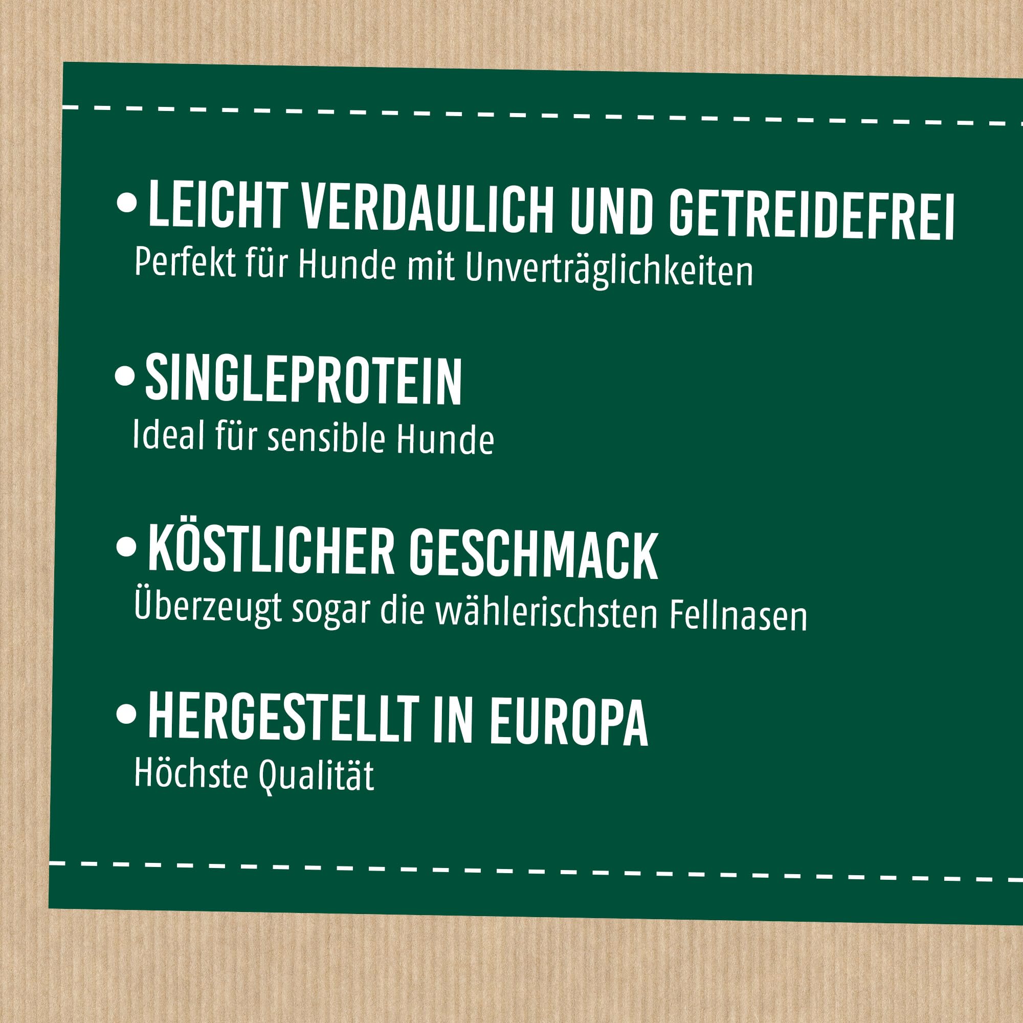 Christopherus Genuss PUR Getreidefreies Nassfutter für Hunde, Singleprotein, Pferd, Vollnahrung, 6 x 400 g Dosen