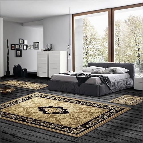 Miniatura 2 de Superior Alfombras de área para dormitorio, casa de campo, cocina, entrada, lavandería, decoración de sala de estar, juego de colección Elton, 2 x 3