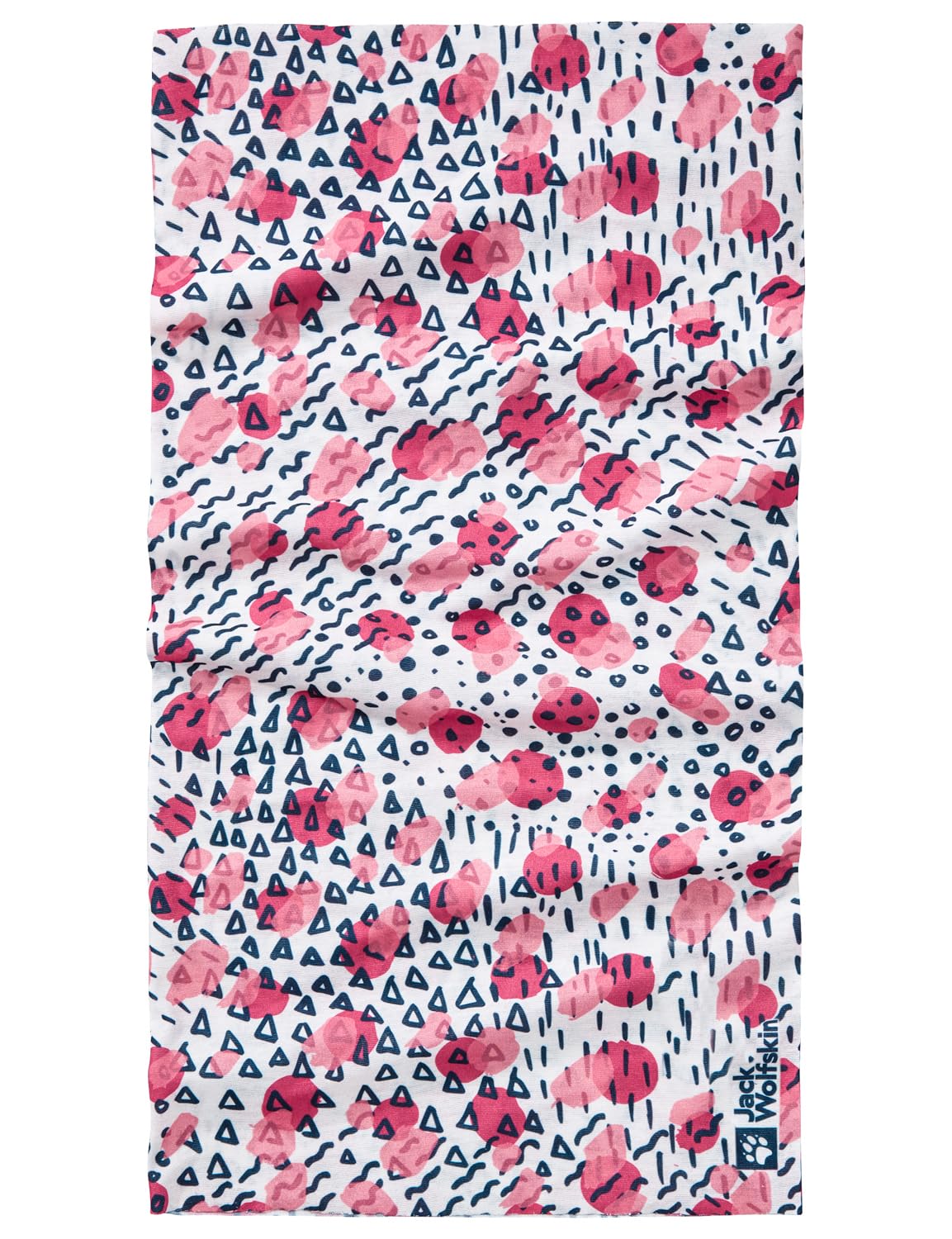 Jack Wolfskin Unisex Children's Villi Headgear K Tube Scarf, Pink Lemonade All Over, One Size, Pink Lemonade All Over, One Size