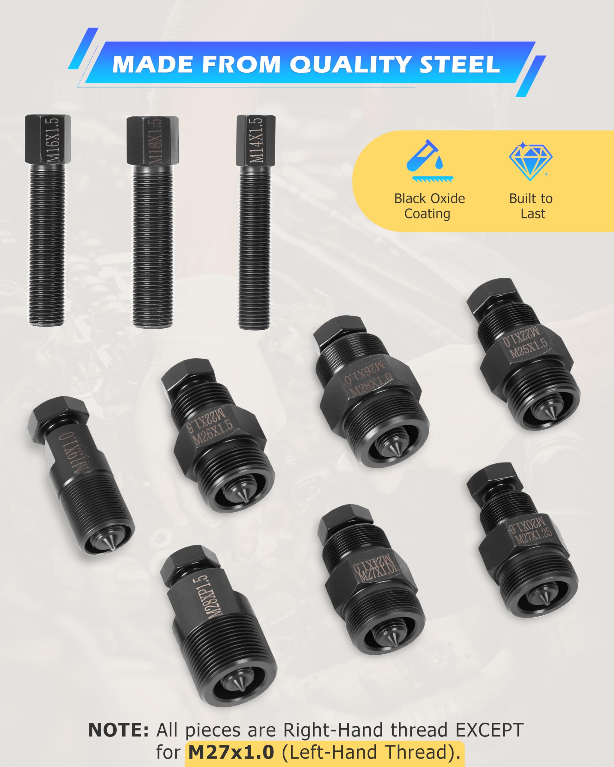 DAYUAN Extracteur de volant d'inertie de moto compatible avec Yamaha, Kawasaki, Honda, Suzuki, lot de 10 pièces avec étui