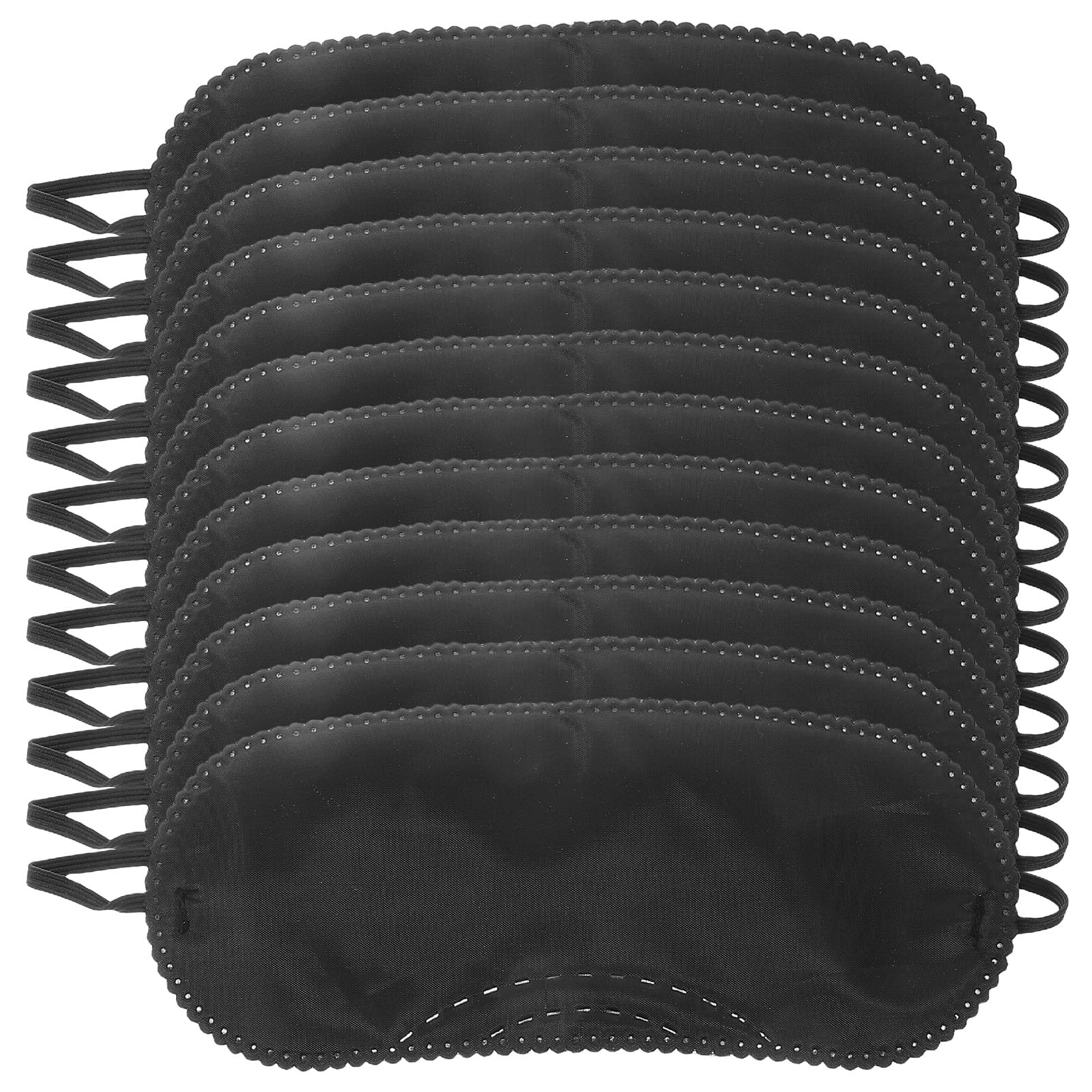 Maschera per Occhi con Cinturino Regolabile ed Elastico Nero 12 Pezzi per Giochi da Tavolo Morbida e Confortevole per Feste e Riunioni di Famiglia