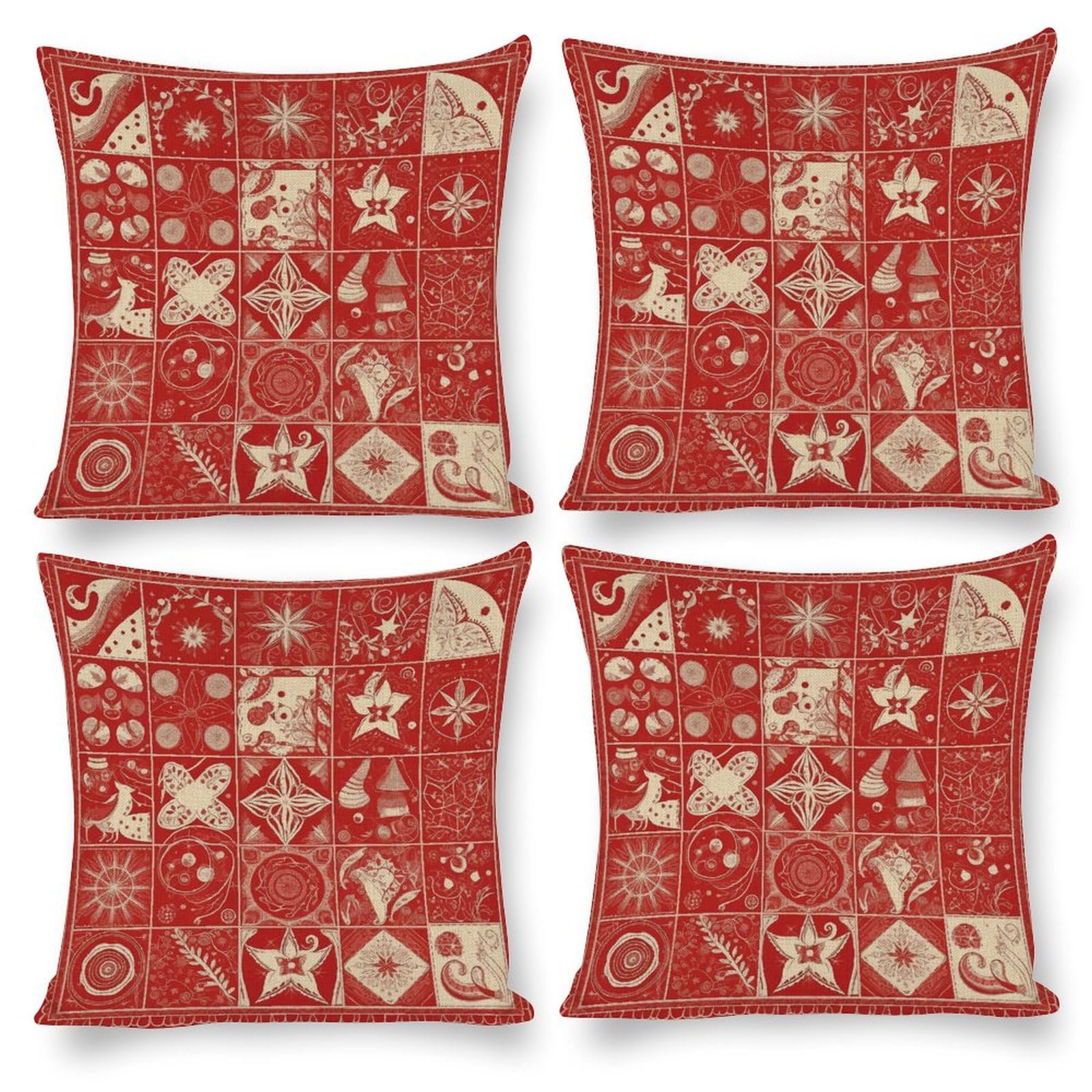 Housse de coussin scène de neige pour un salon cocooning et chaleureux