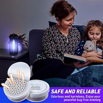 Qualirey Mosquito Attractant, Each Last 60 Day Pest Lure Mosquito Fly Biting Insect Bait Refill High Catch Rate Compatible with All Insect Catching Indoor Outdoor