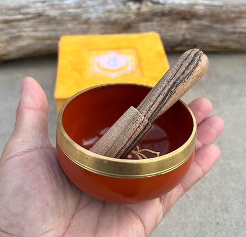 Miniatura 10 de DharmaObjects Juego de caja de regalo tibetano de tamaño de palma de chakra con plexo solar tibetano