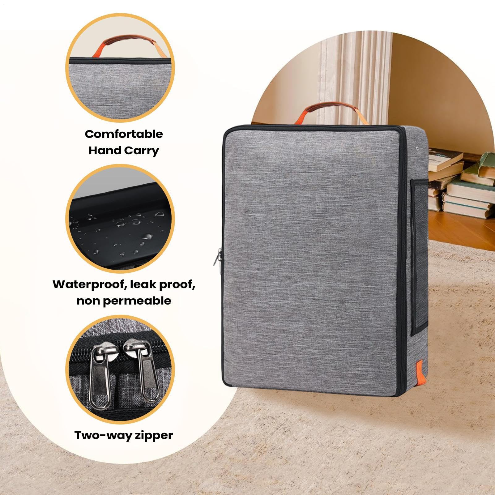 Arenero Portátil Para Gatos Antifugas Y Resistente Al Agua, Con Tapa Y Asa | Arenero plegable para gatos viajeros Compacto Plegable Ligero Necesidades De Viaje Hoteles Avión
