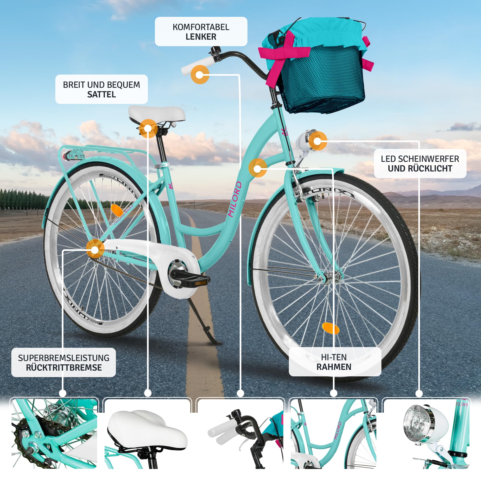 Vélo De Ville Hollandais Femme SPARTA Atlantis Hottot-les-Bagues 14250