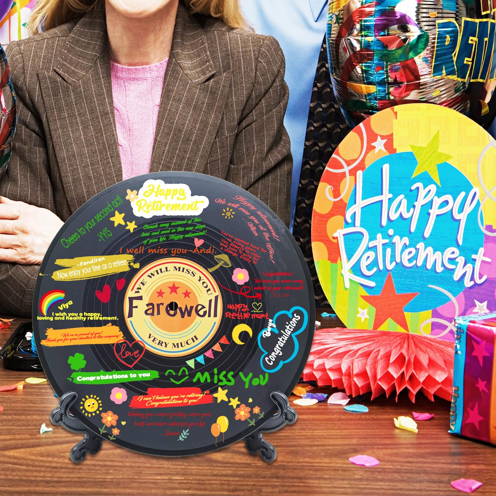 Amazon.com: Farewell Guest Book Alternative Signature Vinyl Record