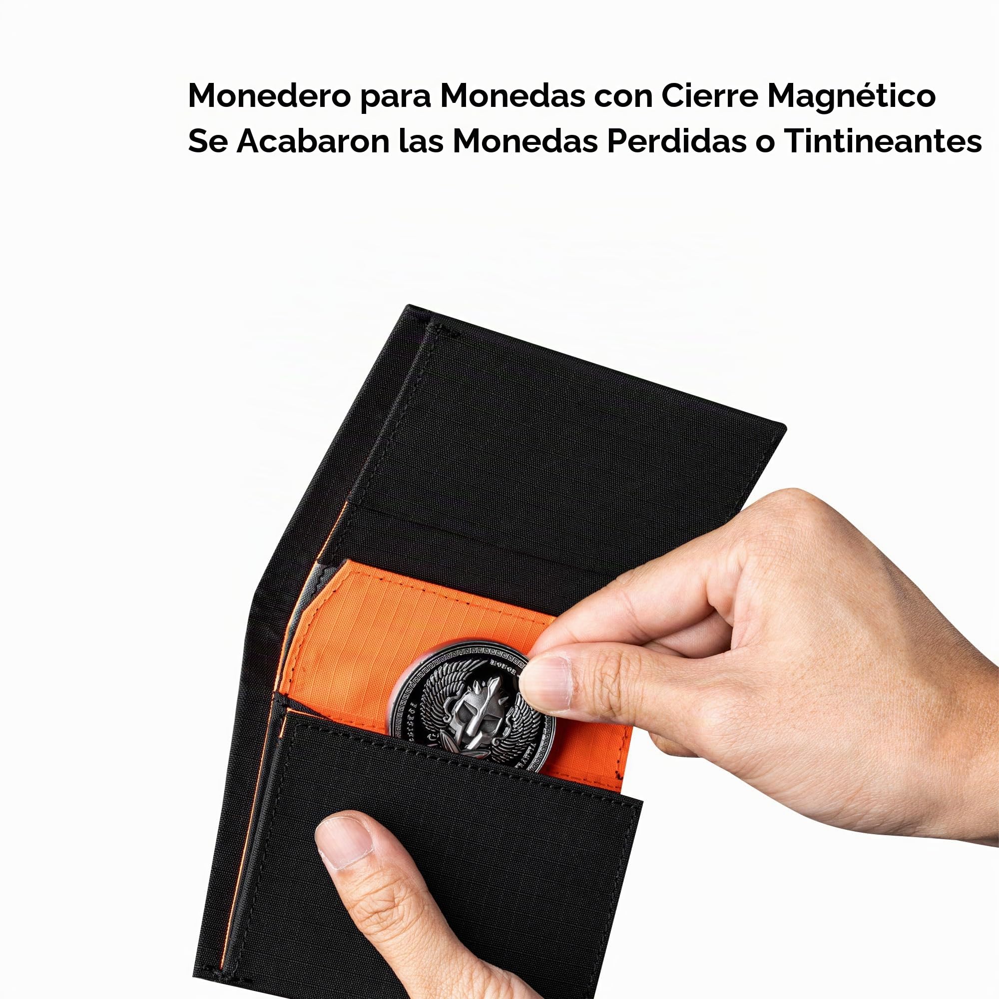 ALPAKA Ark Bifold Coin Wallet – Cartera Monedero Hombre Slim