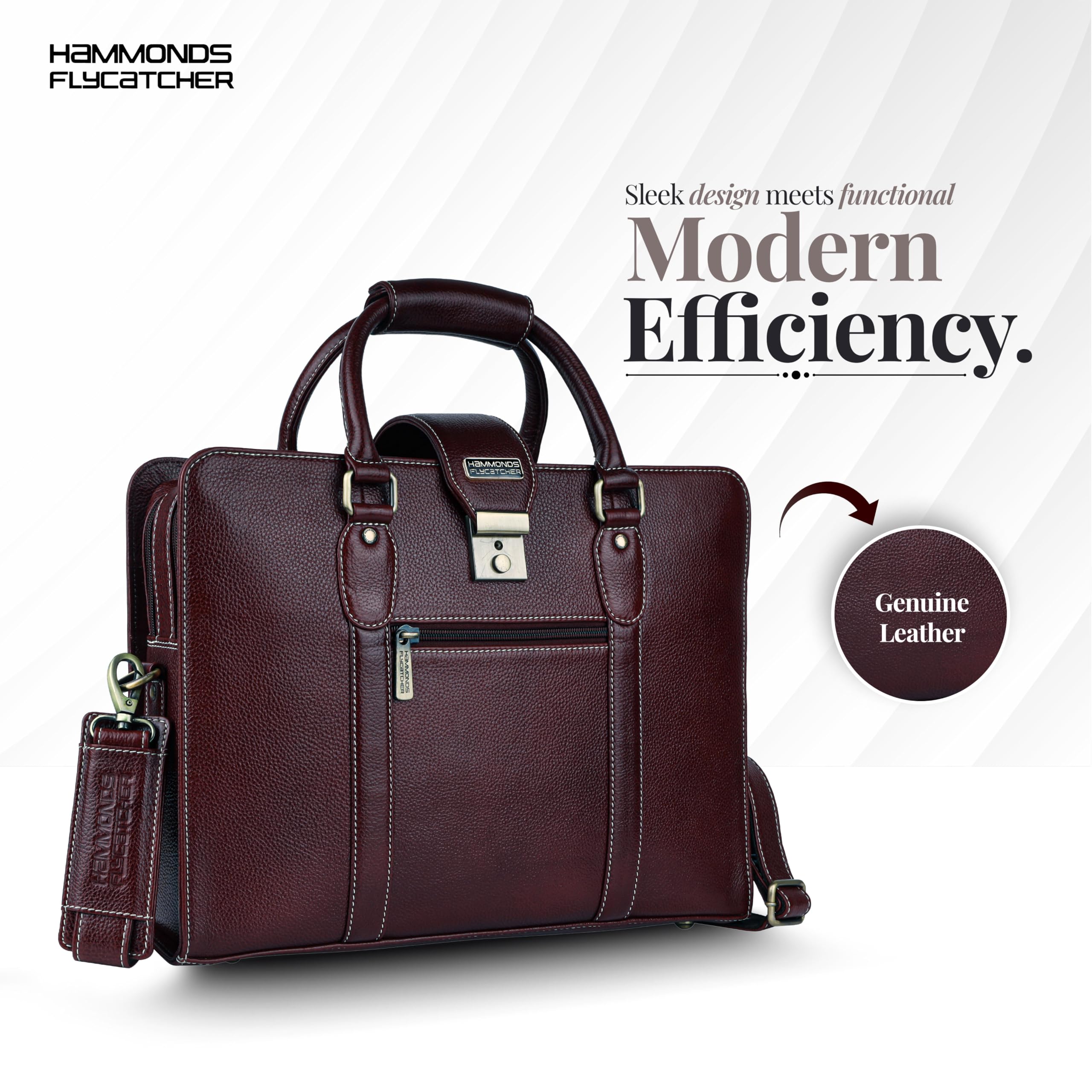 HAMMONDS FLYCATCHER Bolso bandolera para portátil para hombre, color marrón, Brown
