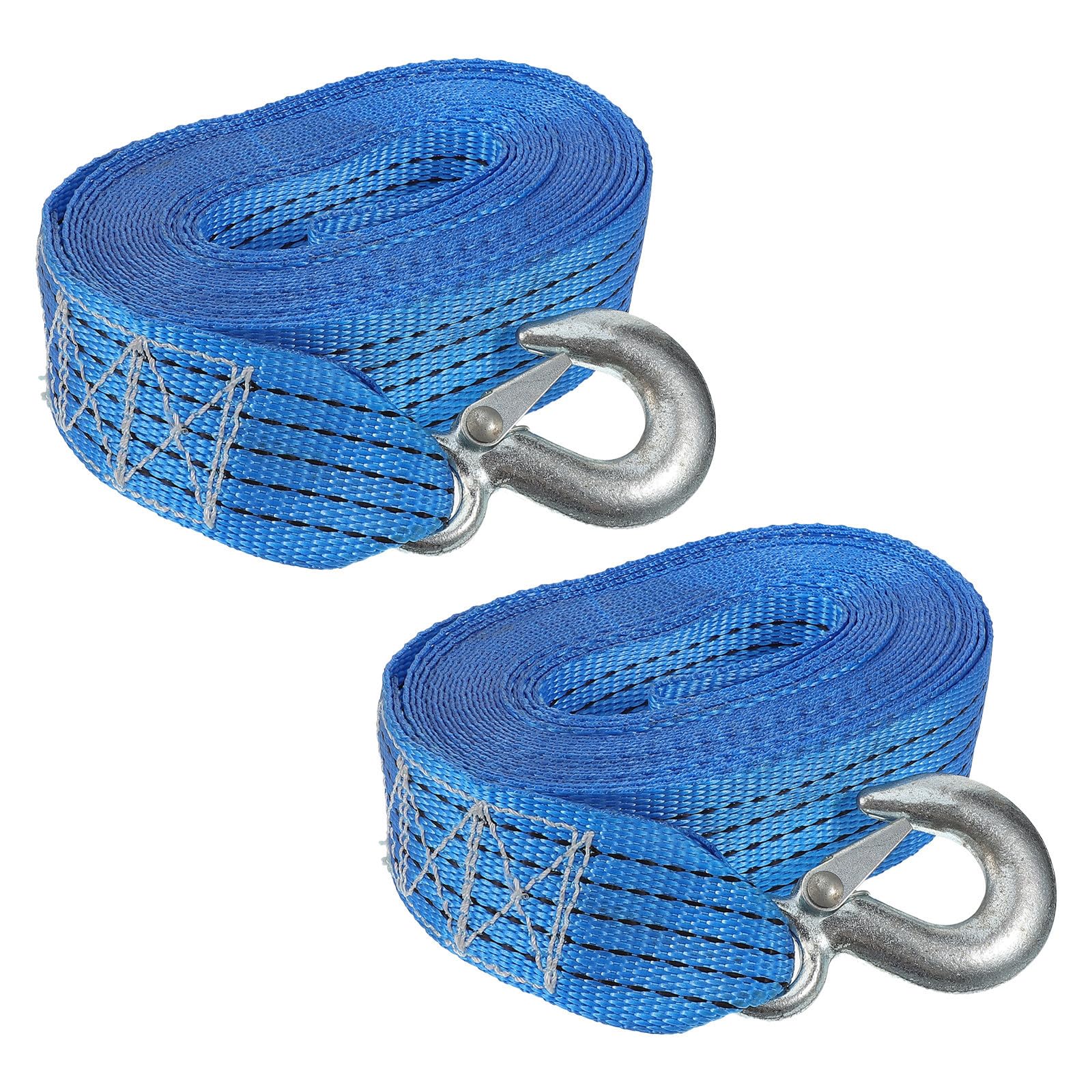 2 Piezas Correa de Remolque Manual con Cabrestante Resistente y Duradera para Vehículos para Recuperación y Transporte Seguro