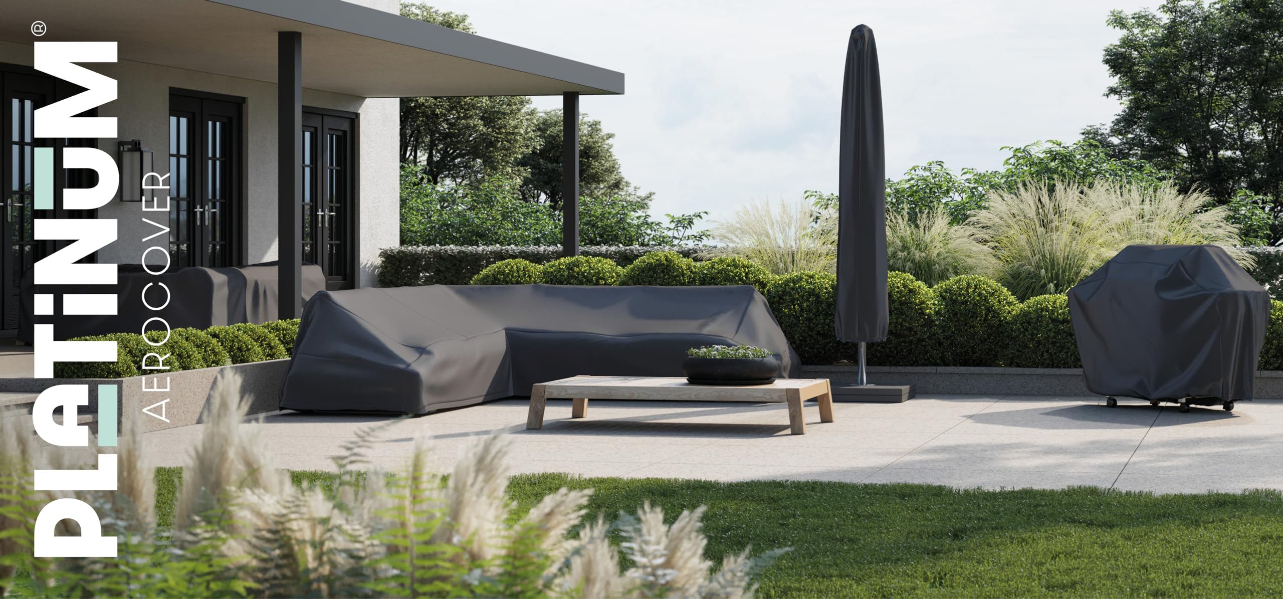 Aerocover Telo protettivo traspirante per gruppi di sedie, 280 x 150 x 85 cm
