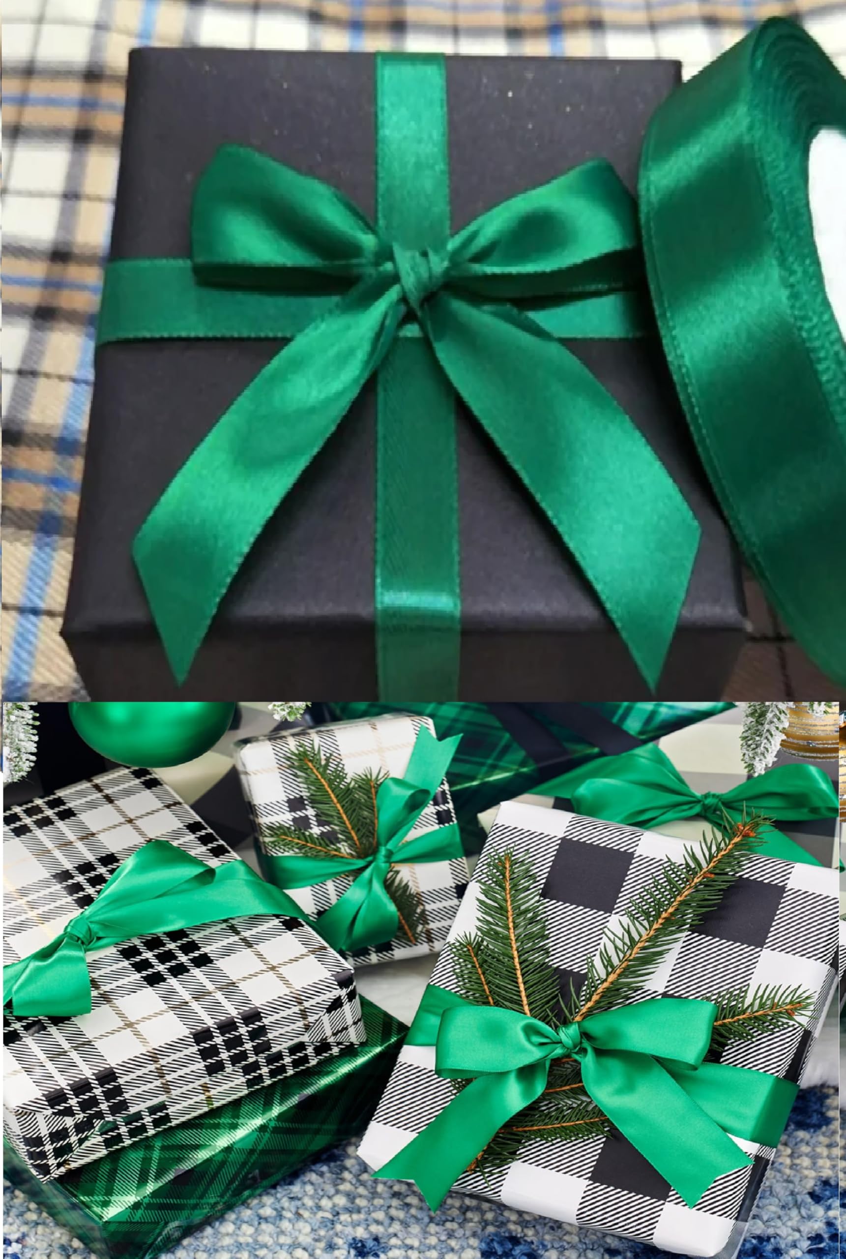 Double Sided Satin Ribbon 25mm x 10 Meters (Off White) for Gifts Wrap Sew Party, Decorations Events Dress Wedding Christmas Crafts, Bows Car, Balloons Hairs, DIY, Bouquets, Cake More — view 229