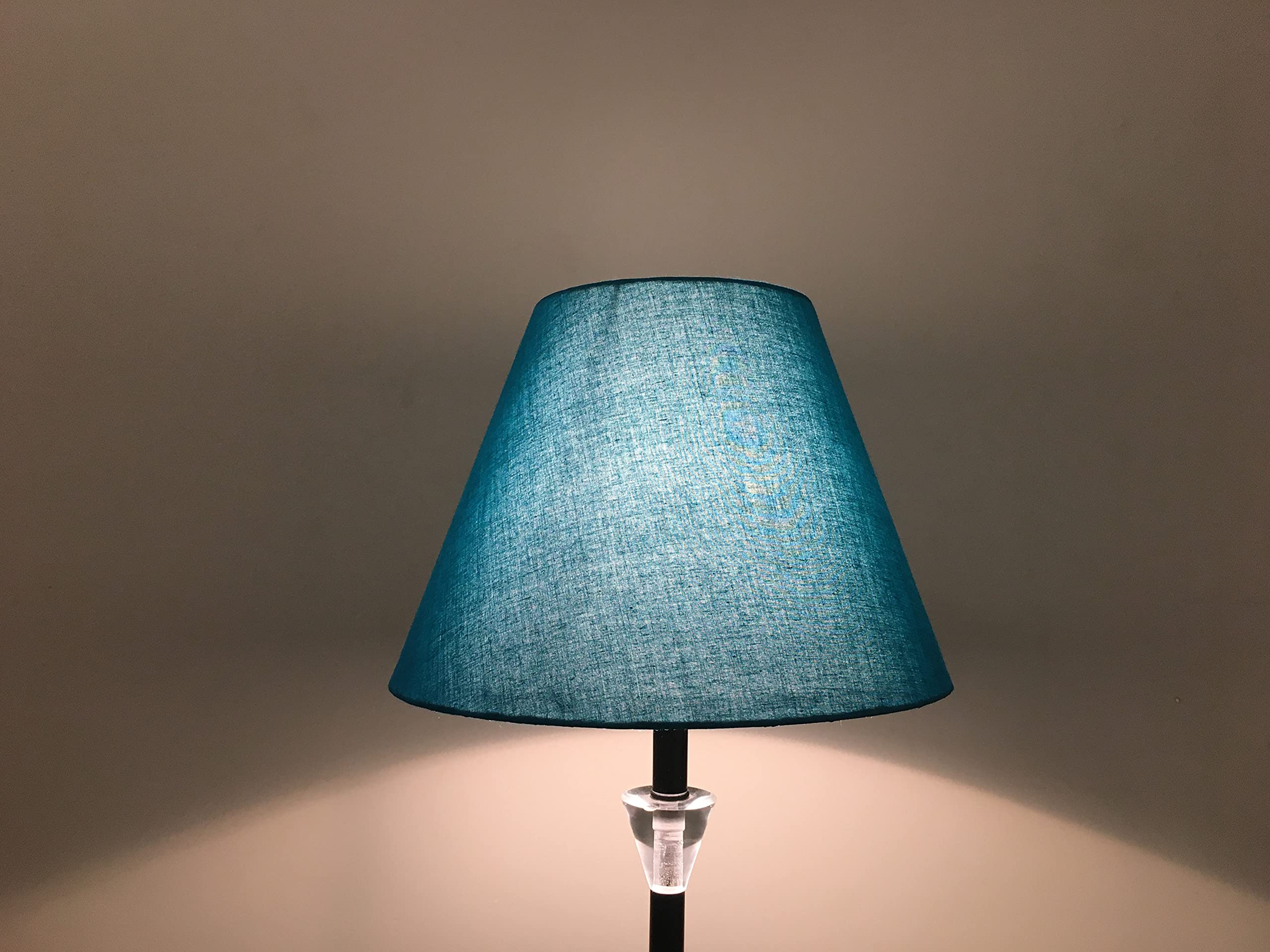 PineCraft International Conical Cotton Lamp Shade for Table Lamps, Floor Lamps, Lampshade for Home Decor, Bedroom, Living Room (Blue, 10 Inch)-image-48