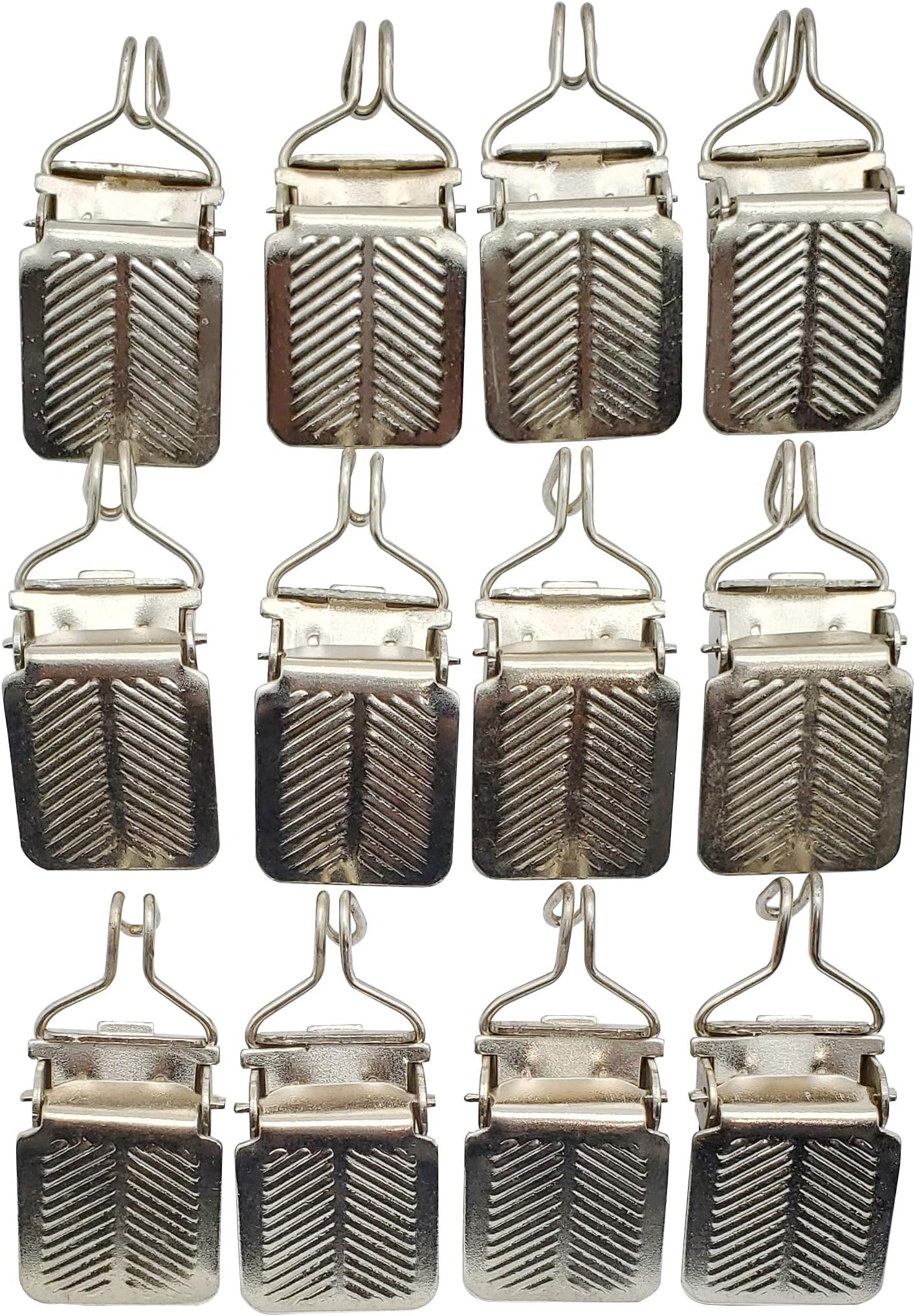 Small Hanging Clips (12 pcs) HOOK BASED for Towel, Shawls Tapestry small rug pieces and paintings by Wise Linkers