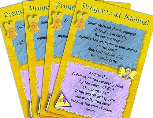 Miniatura 2 de Prayer to St. Michael - Póster de aula de 12 x 18 pulgadas (juego de 4)