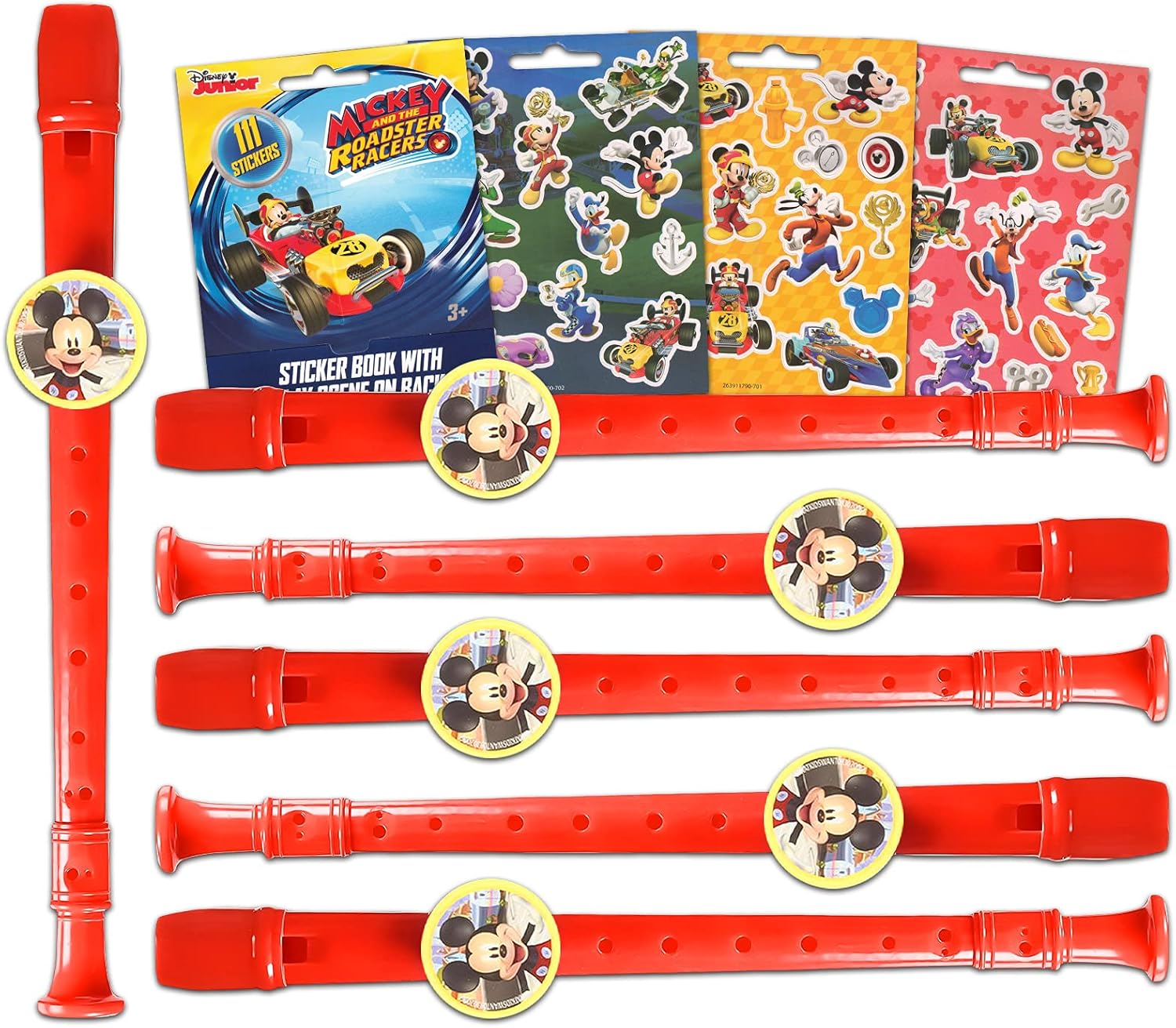 Classic Disney Mickey Mouse Bulk Flute Recorder Bundle 6