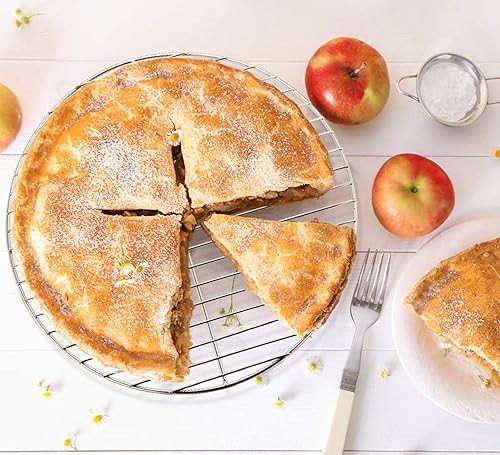 Miniatura 4 de E-far Estantes redondos de cocción refrigerantes, tamaño 7 pulgadas, 9 pulgadas y 10 pulgadas, juego de 3 estantes redondos de acero inoxidable para