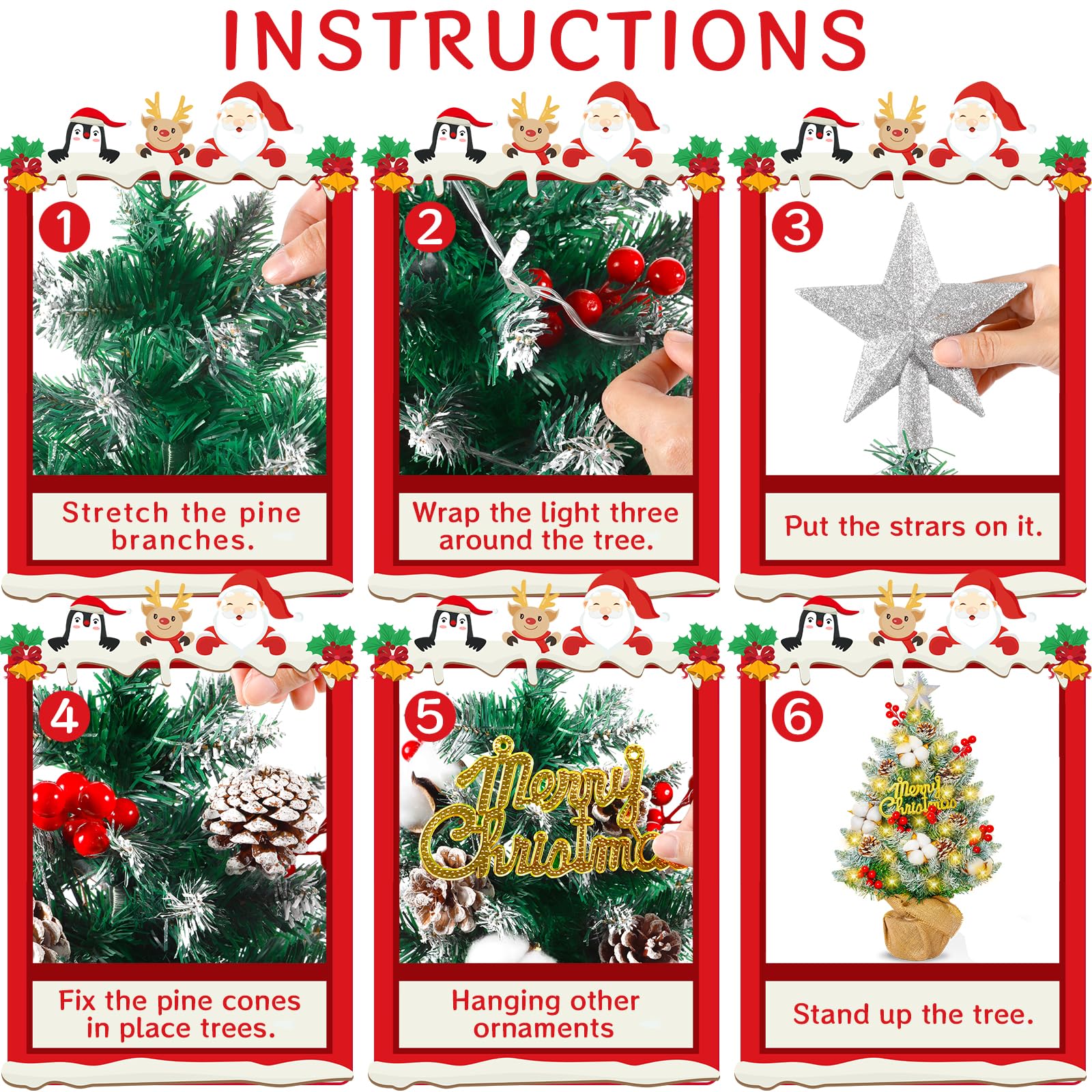 Mini Kunstmatige Kerstboom 60 Cm, Kunstmatige Spar Met Sneeu