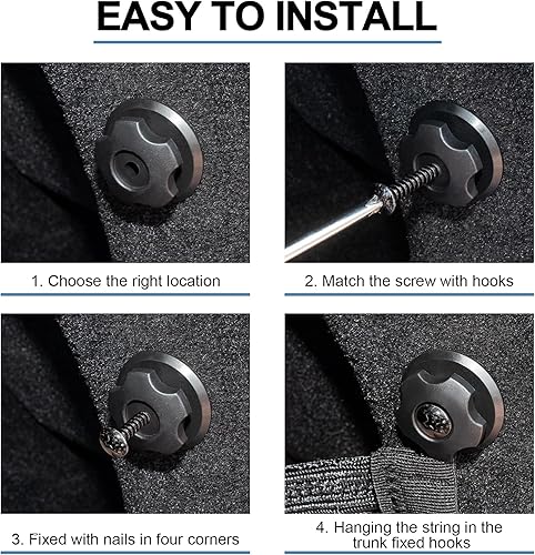 Miniatura 7 de Paquete Universal de 2 Redes de Carga Elásticas Pequeñas con Bolsillo Organizador, Bolsa de Almacenamiento de 36,3 x 24,1 cm, Red de Almacenamiento