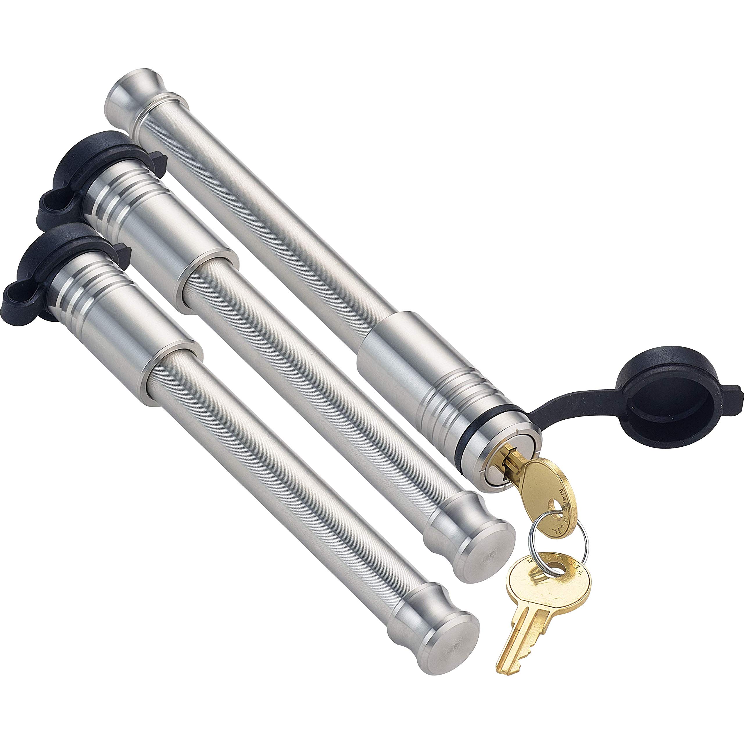 InfiniteRule Security 61675 | 3 Pack, Keyed Alike, Hitch Locks for B&W 2" & 2.5" Tow and Stow 10K LB & 18K LB - Fits Adjustable Ball Mount Only - Does NOT FIT Vehicle Receiver
