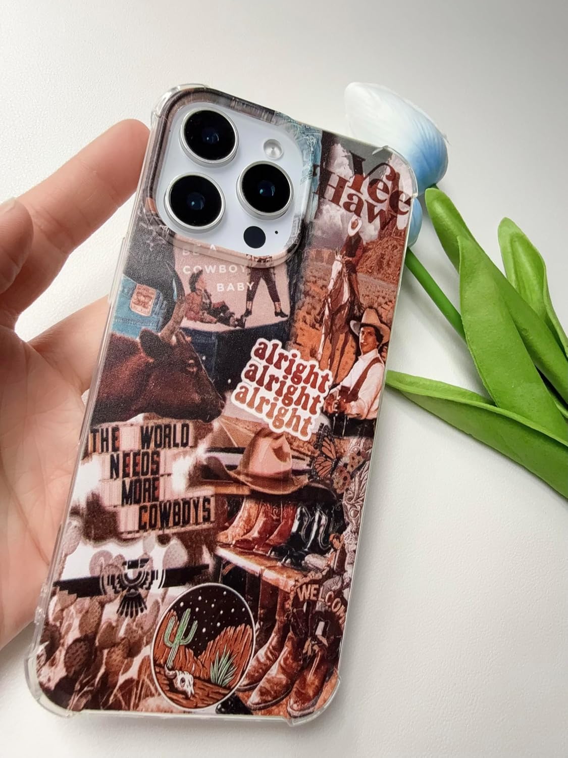 Cowboy Aesthetic Case Compatible with iPhone 16 Pro Max, Western Country Case for iPhone 16 Pro Max, Cool TPU Shockproof Case Cover - Image 5