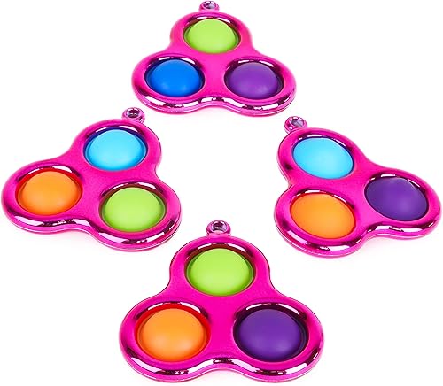 Miniatura 5 de Toyland Juguete sensorial de burbujas para presionar, mucho para elegir (llavero rosa)