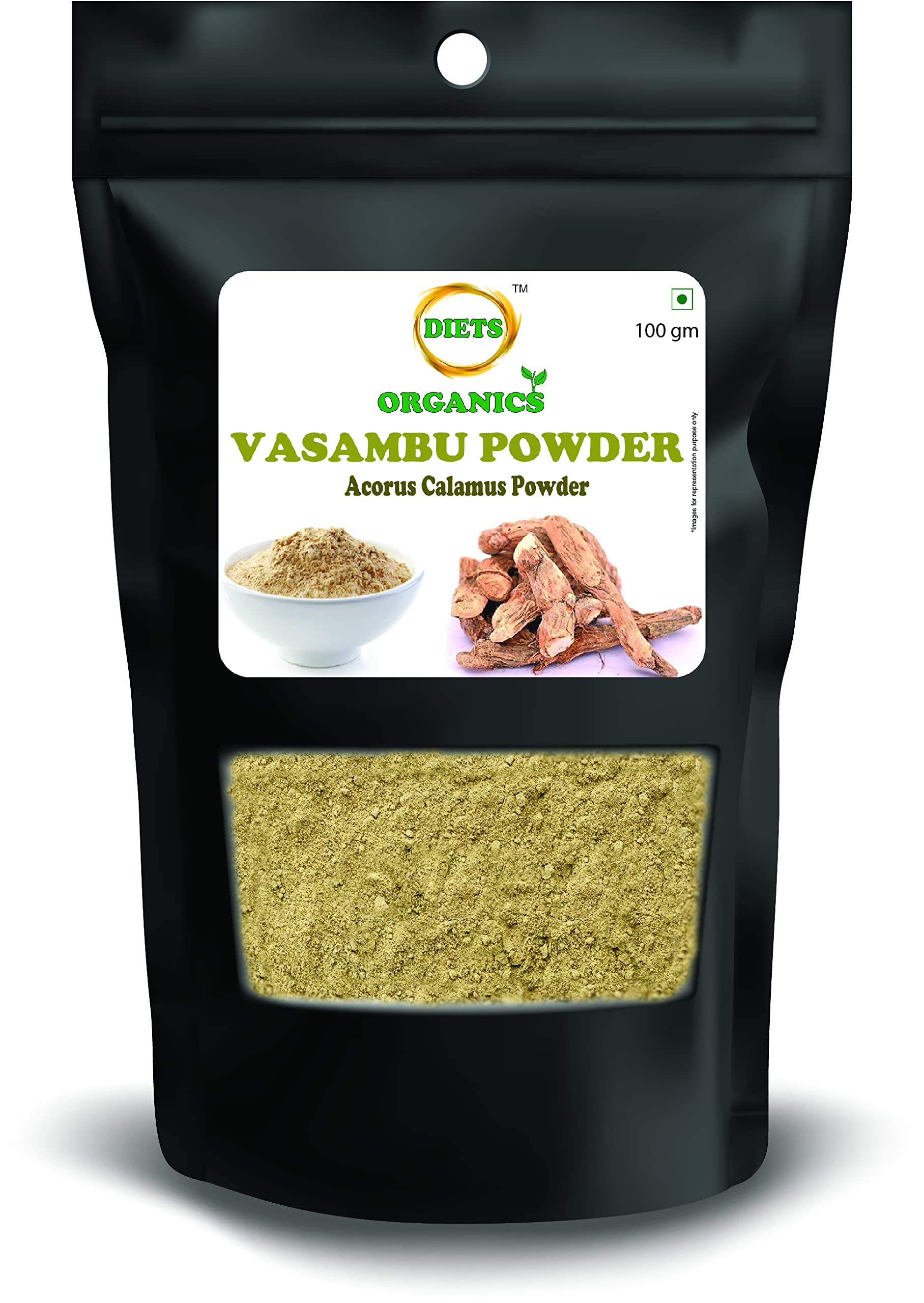 DIETS ORGANICS Vasambu Powder 100 Gms (2) | Acrous Calamus powder | Sweet Flag powder-100 Gms PACK OF 2 (B0B6N92WK1) Amazon Price History, Amazon Price Tracker