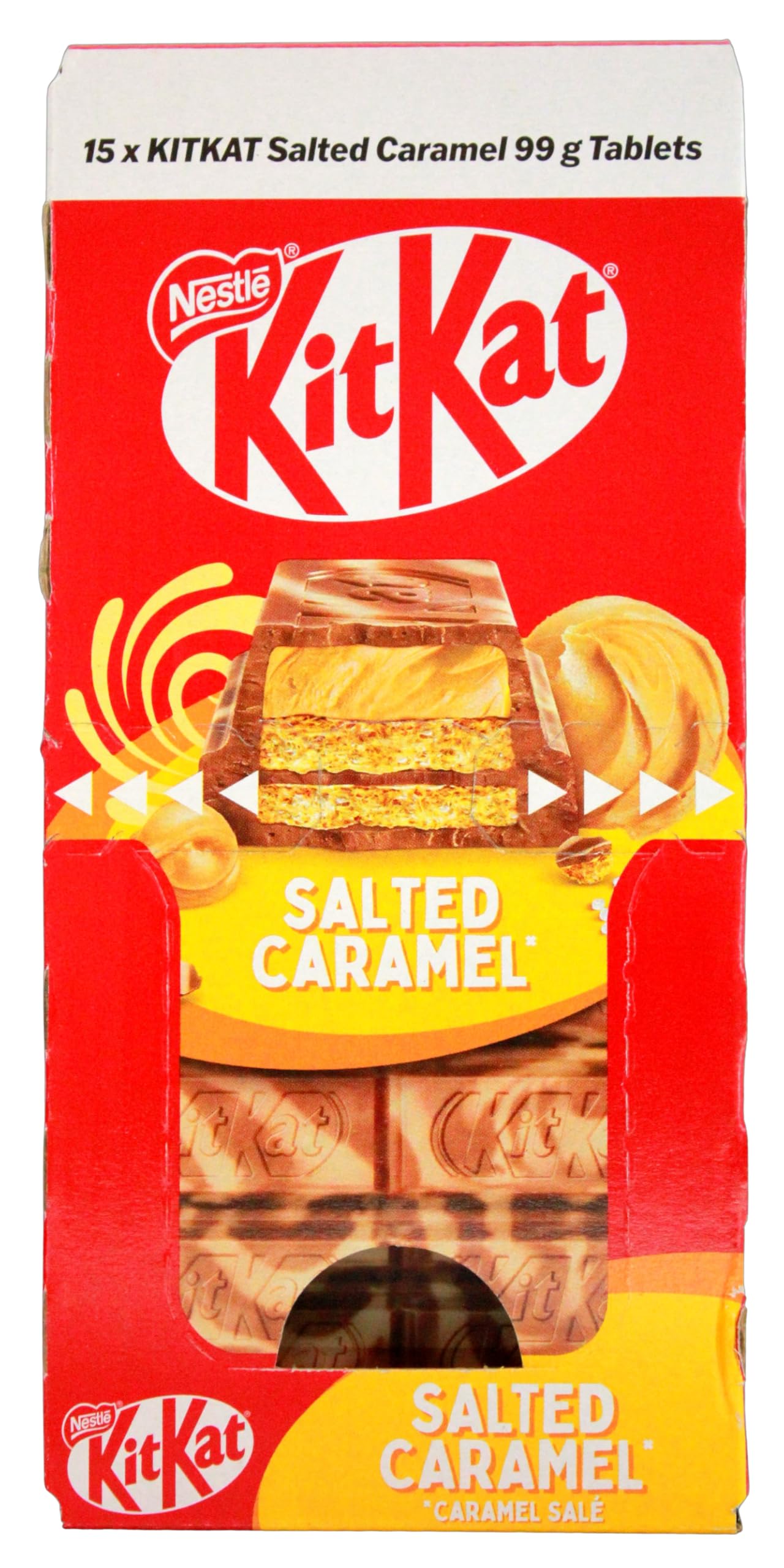 KitKat Salted Caramel Tablets Schokolade, 15er Pack (15 x 99g)