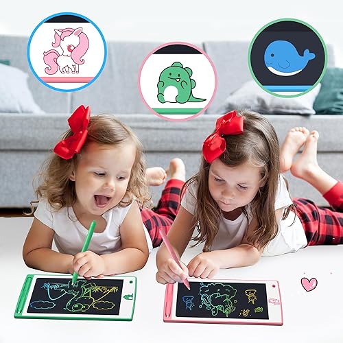 Miniatura 3 de FLUESTON Tableta de escritura LCD para niños pequeños, juguetes para niños y niñas de 3, 4, 5, 6, 7, 8 años, almohadilla de dibujo, juguete de cesta