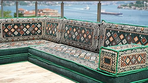 Miniatura 4 de arabicsofa Cojines modulares étnicos árabes para asientos Majlis - Sofá seccional de esquina para sala de estar