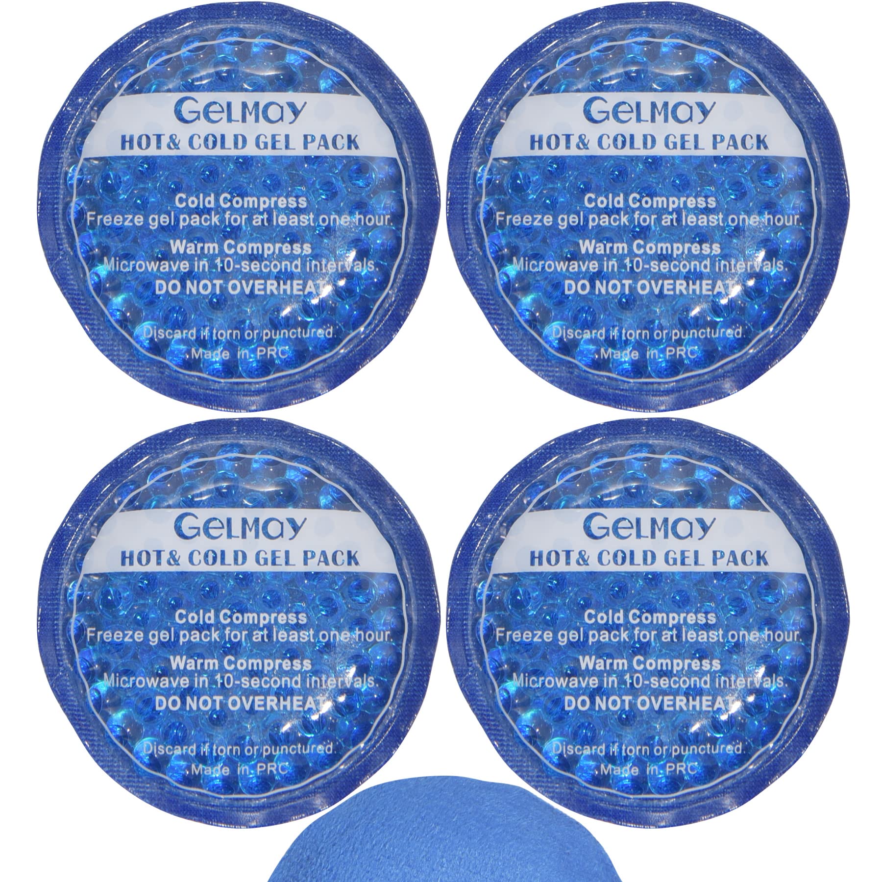 GELMAY Ice Eye Patches Cold Hot Compress for Puffy Eyes, Eye Patch Gel Pack Medical Lazy Eye After Surgery Single One Eye Cover Mask Adult Kid (4Pcs Blue)