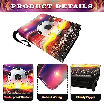 Amazon.co.jp: カード400枚 サッカーカードバインダー 4ポケット
