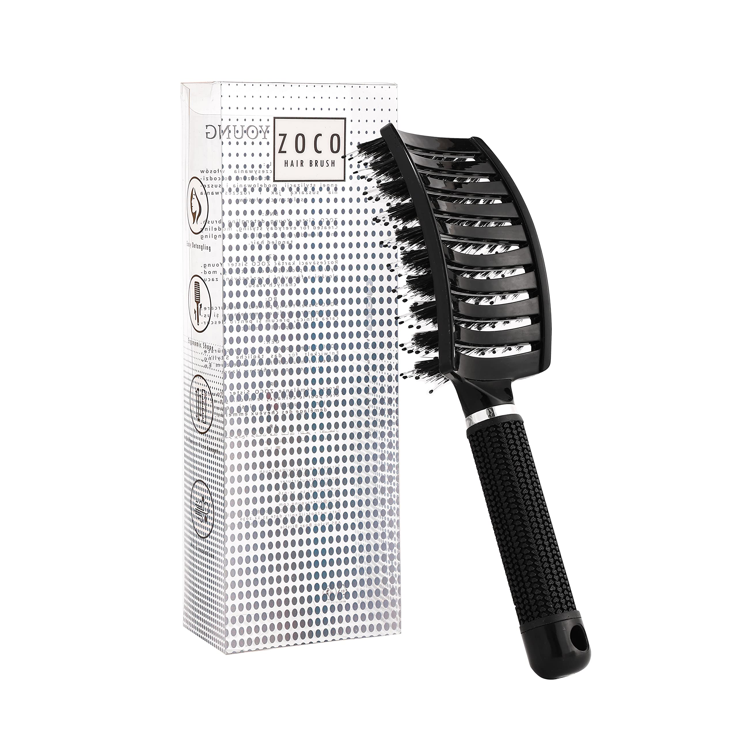 Sister Young Zoco Hairbrush (black)