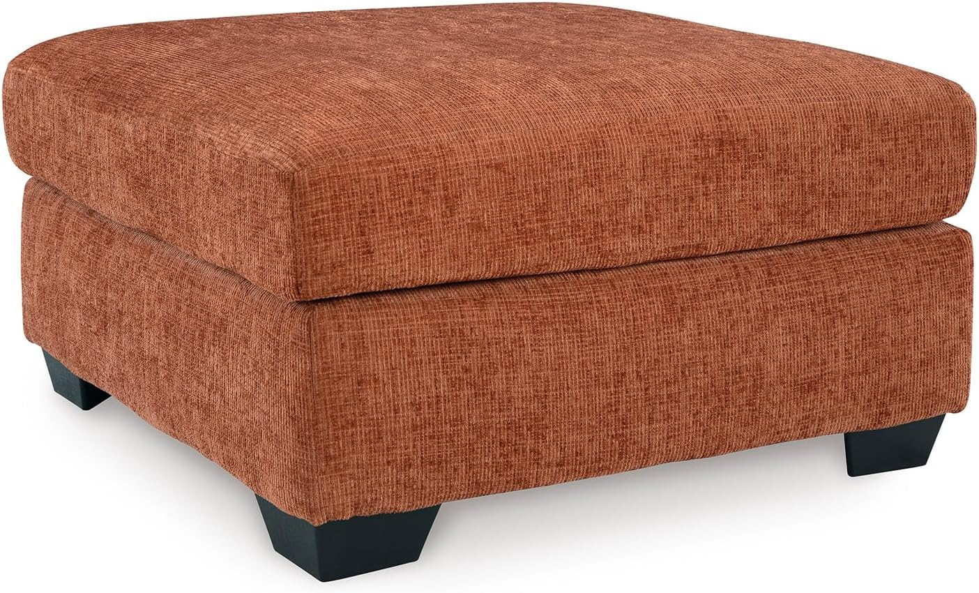 Signature Design by Ashley Aviemore Casual Square Oversized Accent Ottoman for Living Room, Orange