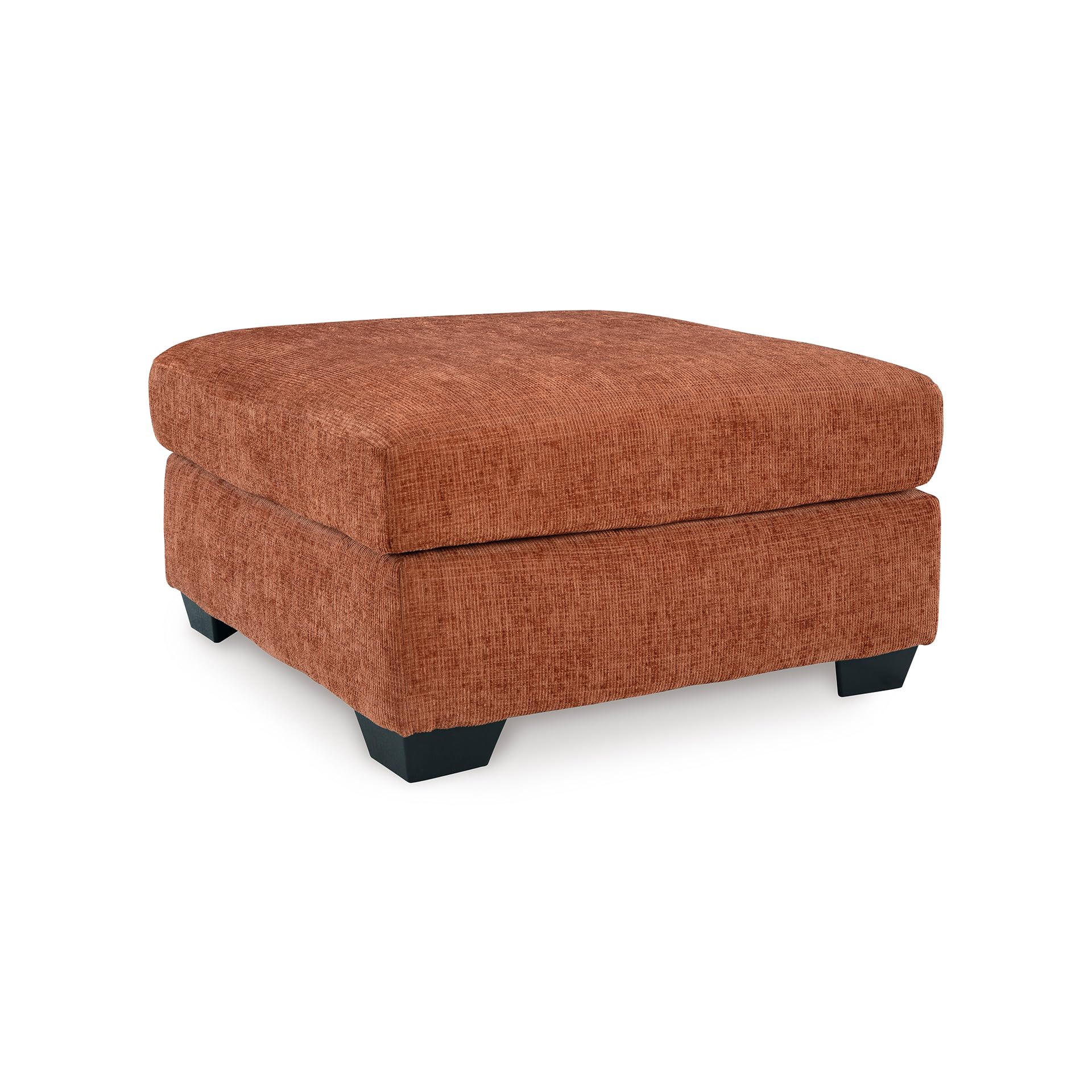 Signature Design by Ashley Aviemore Casual Square Oversized Accent Ottoman for Living Room, Orange