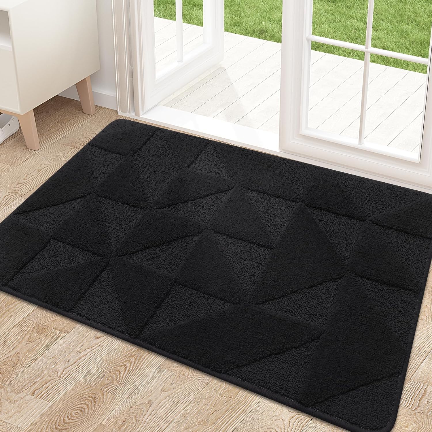 Homaxy Door Mats Indoor, 60 X 90 cm, Machine Washable Inside Door Mat, Dirt Trapper Soft Doormats