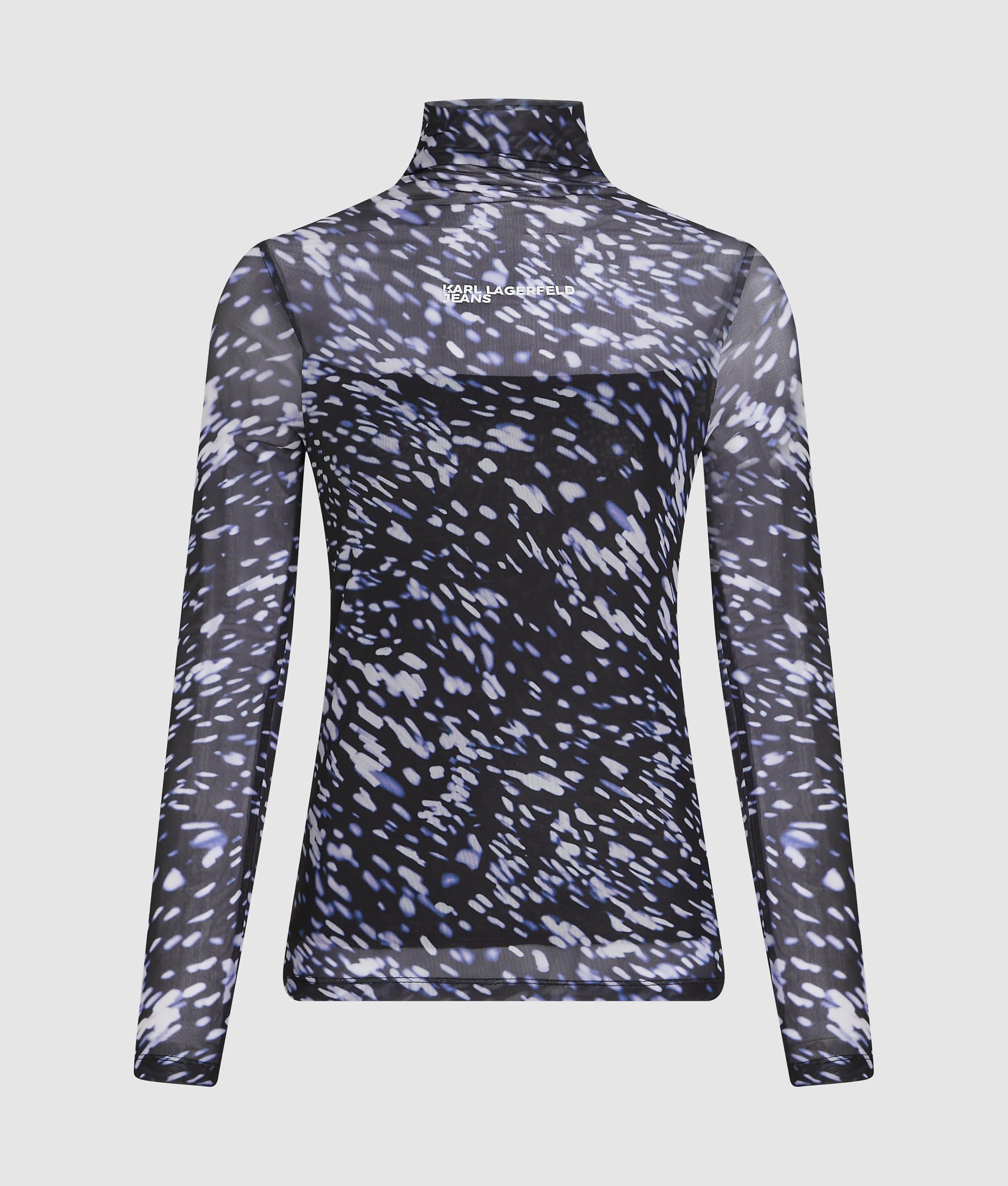 Karl Lagerfeld Jeans Damen Mesh Lights All Over Print Top