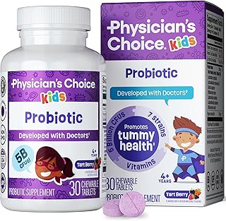 Physician's CHOICE Advanced Kids Probiotics with 7 Strains & Organic Prebiotics
