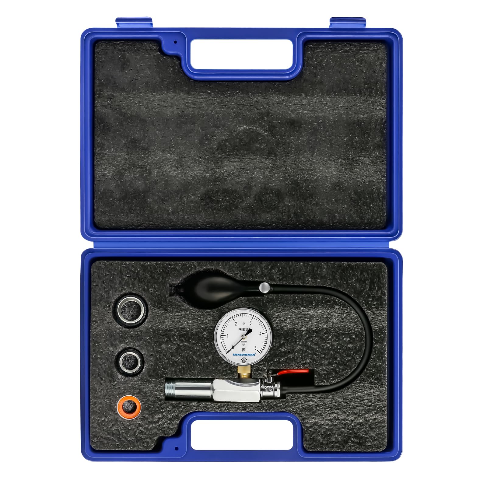 MEASUREMAN 【Niederdruck-Gas-Test-Kit】Gasleitungsdruck-Test-Set, Gas, 0 bis 5 psi, 1/2 Zoll NPT weiblich