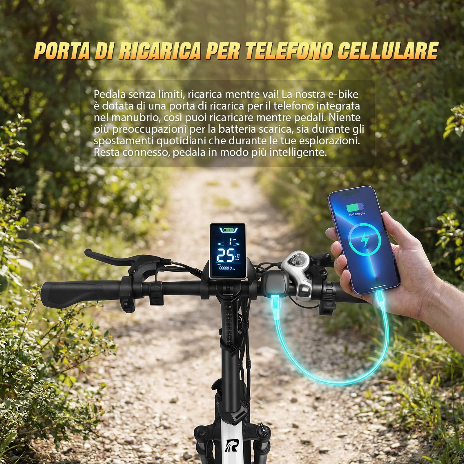 RINCC Bici Elettrica Pieghevole, Bicicletta Elettrica da 48V 15Ah Batteria, Autonomia di 80-100 Km,20"×4.0" Fat Bike Elettrica 7 Velocità da per Ogni Terreno,Telaio in lega di alluminio,R200